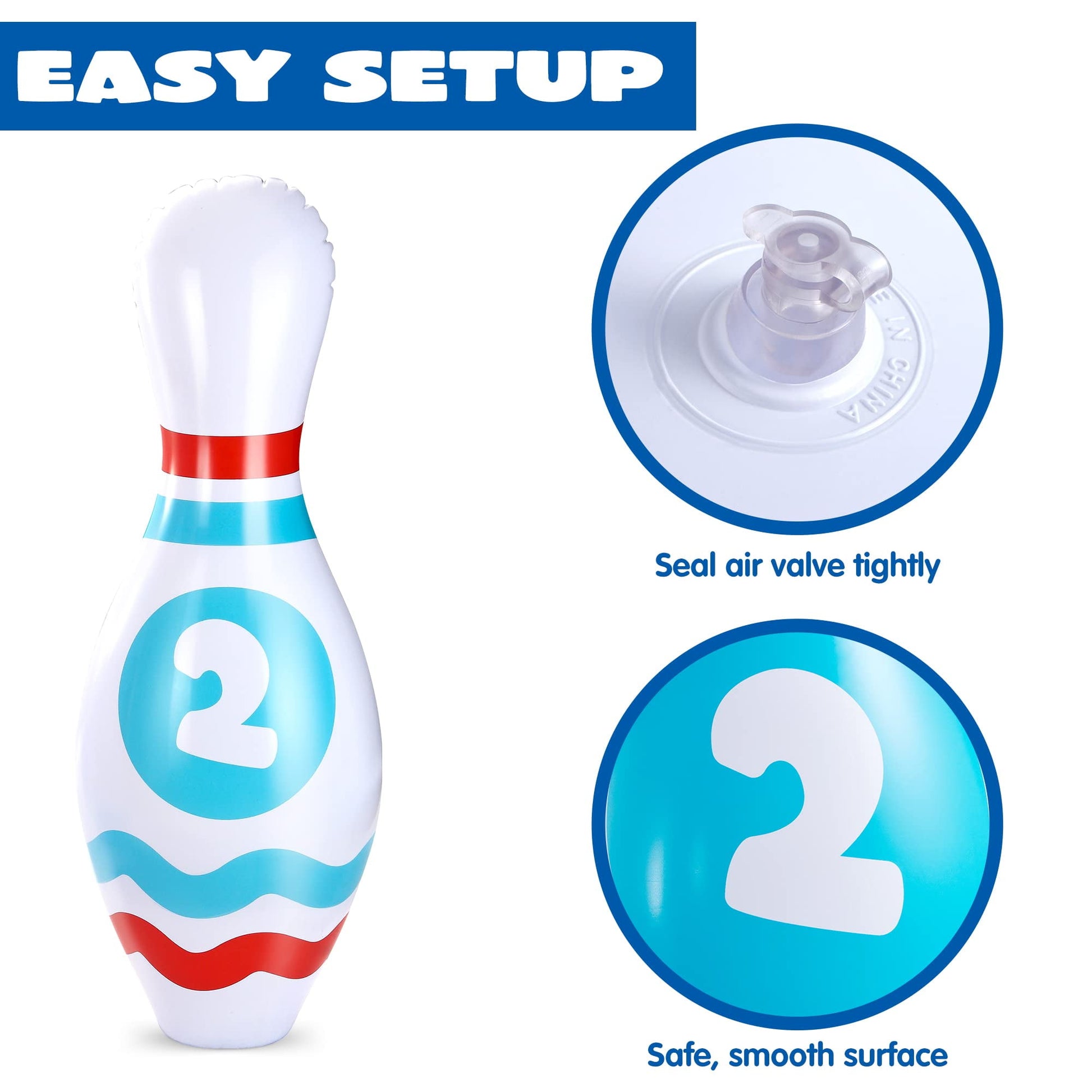 Giant Inflatable Bowling Set - Perfect for Kids & Adults Parties