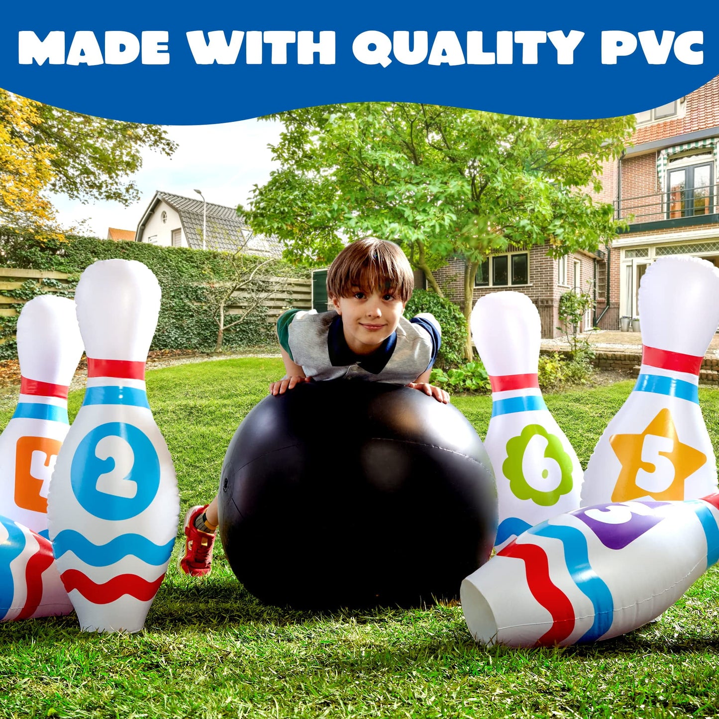 Giant Inflatable Bowling Set - Perfect for Kids & Adults Parties
