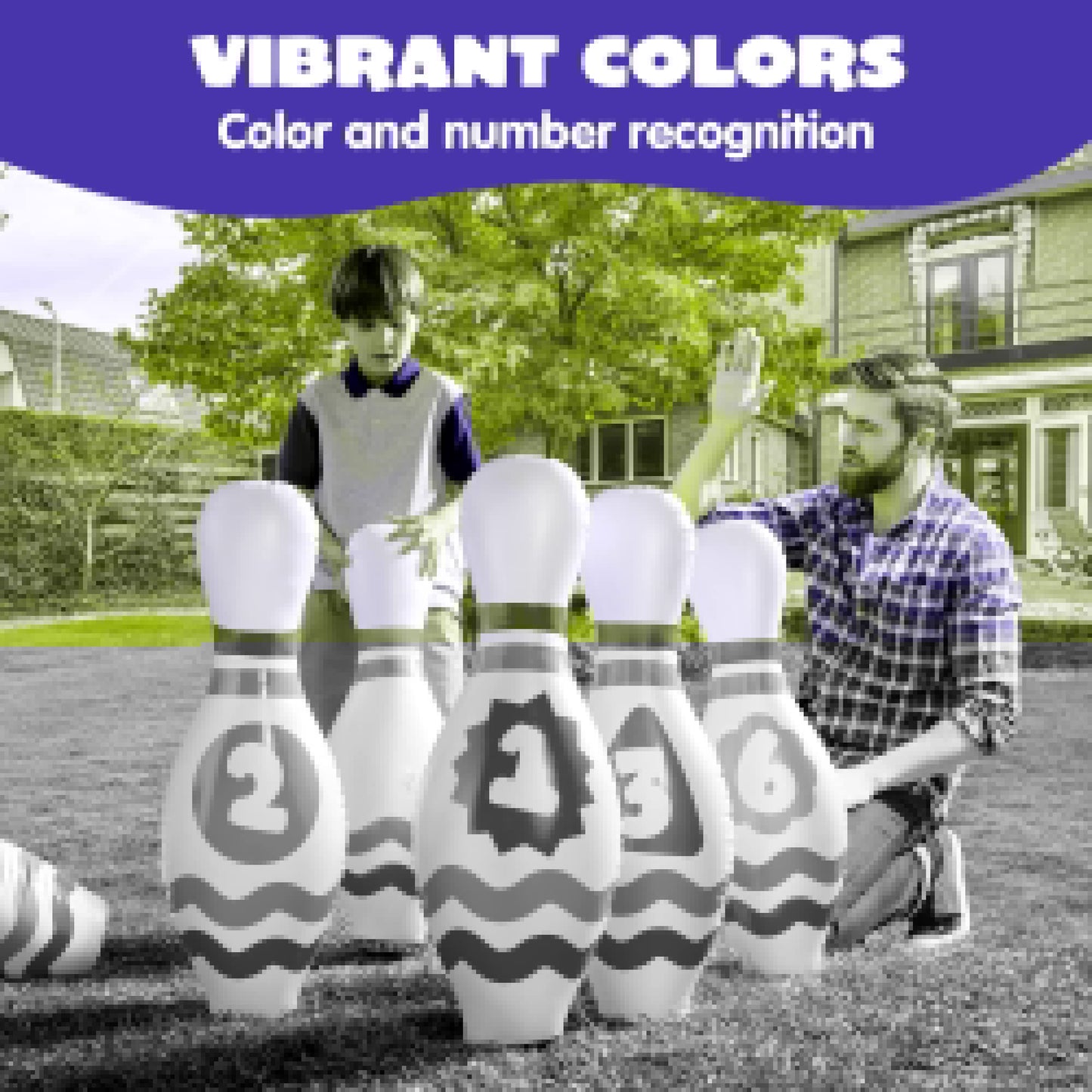 Giant Inflatable Bowling Set - Perfect for Kids & Adults Parties